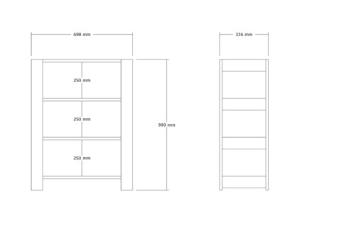 Pantofar, Puqa Design, Duplo, 69.8x90x33.6 cm, PAL, Nuc