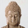 Decoratiune Niamey Buddha, Boltze, 28 cm, polirasina, bej