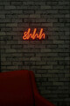 Decoratiune luminoasa LED, Shhh, Benzi flexibile de neon, DC 12 V, Rosu