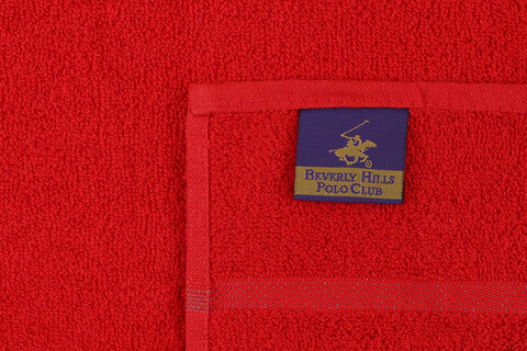 Set prosoape de mână (2 bucăți), Beverly Hills Polo Club, 411, Bumbac, Roșu / Albastru închis