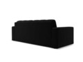 Canapea 2 locuri, Justin, Micadoni Home, BL, 162x90x72 cm, catifea, negru