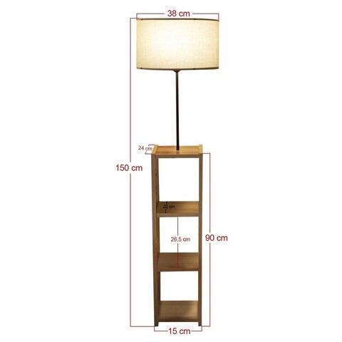 Lampadar, Insignio, 780SGN2613, Lemn, Bej