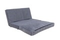 Canapea extensibilă cu 2 locuri, Futon, 859FTN1270, Metal , Gri