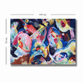 Tablou decorativ, 70100KANDINSKY029, Canvas , Lemn, Multicolor