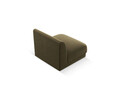 Modul canapea 1 loc fara cotiere, Miley, Micadoni Home, BL, 85x75x74 cm, catifea, verde