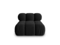 Modul canapea 1 loc fara cotiere, Bellis, Micadoni Home, BL, 94x94x63 cm, catifea, negru