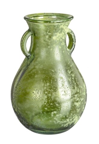 Poza Vaza, Arleen, Bizzotto, 16x24 cm, sticla reciclata, verde inchis