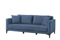 Canapea WESTOR, Pandia Home, 205x95x80 cm, lemn, indigo