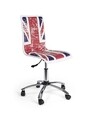 Scaun de birou Young British, Bizzotto, piele ecologica, multicolor