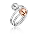 Inel universal, Emily Westwood, Silver / Rose Gold Jaelynn, inox, argintiu/auriu