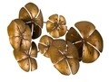 Decoratiune de perete, Flower Goldy, Mauro Ferretti, 80x57 cm, fier, auriu