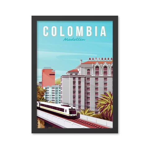 Tablou decorativ, Colombia (35 x 45), MDF , Polistiren, Multicolor