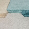 Covor Collage Teal, Flair Rugs, 150x240 cm, lana, turcoaz