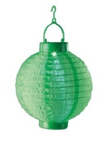 Lampa de gradina Lampion, Lumineo, Ø20 cm, 1 led, verde