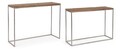 Set 2 console Rafter, Bizzotto, 110 x 35 x 83 cm, otel/lemn reciclat