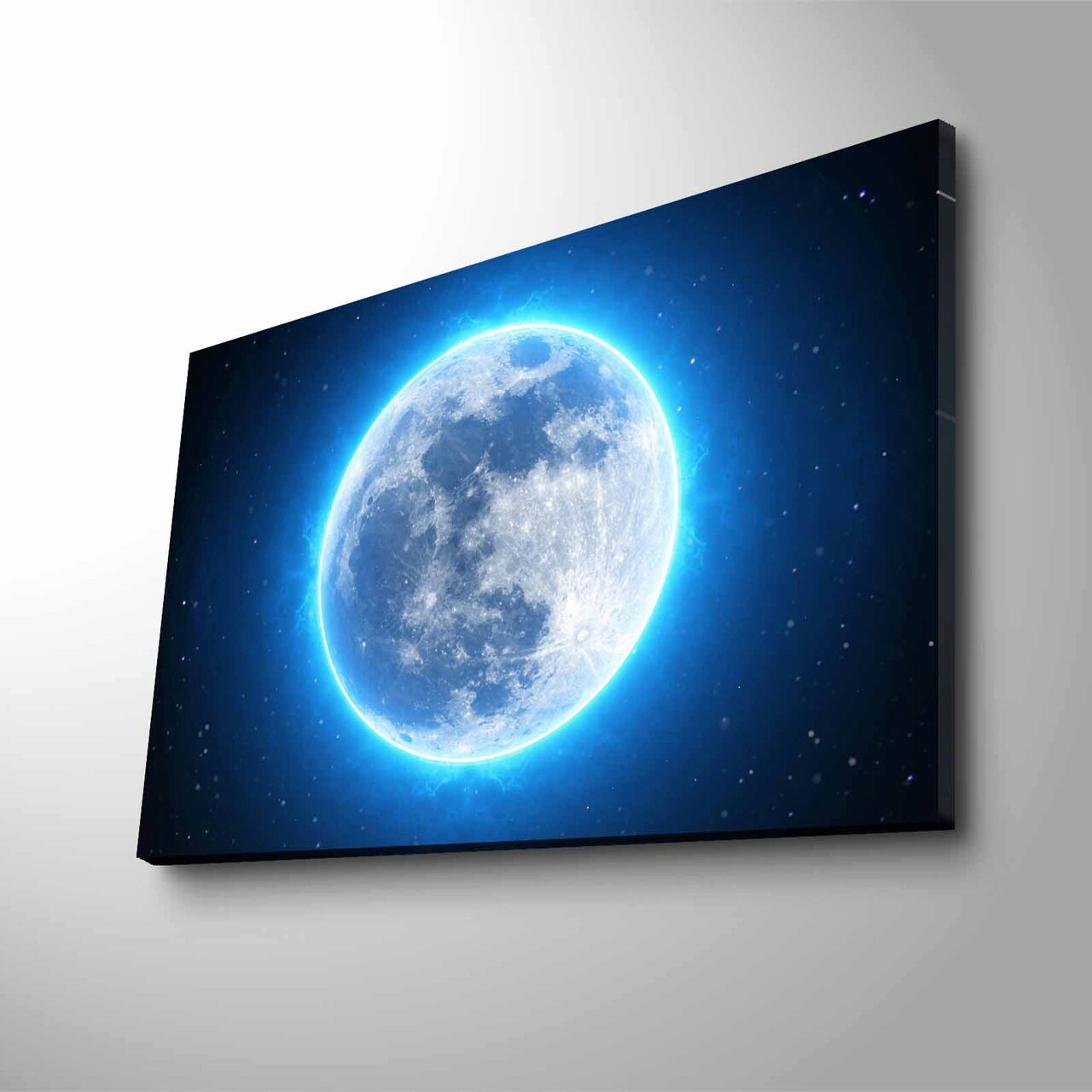 Tablou decorativ cu lumina LED, NASA-023, Canvas, Dimensiune: 45 x 70 cm, Multicolor - 1 | YEO