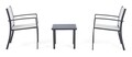 Set mobilier de gradina 3 piese, Auri, Bizzotto, gri carbune