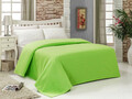 Cuvertura pique Single (FR), Green, Bella Carine by Esil Home, Bumbac