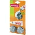 Set 2 elemente de fixare Metaltex Eureka, ABS/nailon, argintiu