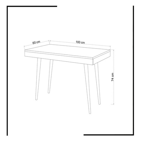 Birou, Mod Design, Veronika, 100x74x60 cm, Alb