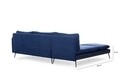 Coltar Reya Corner, Futon, 275x190x90 cm, metal, bleumarin