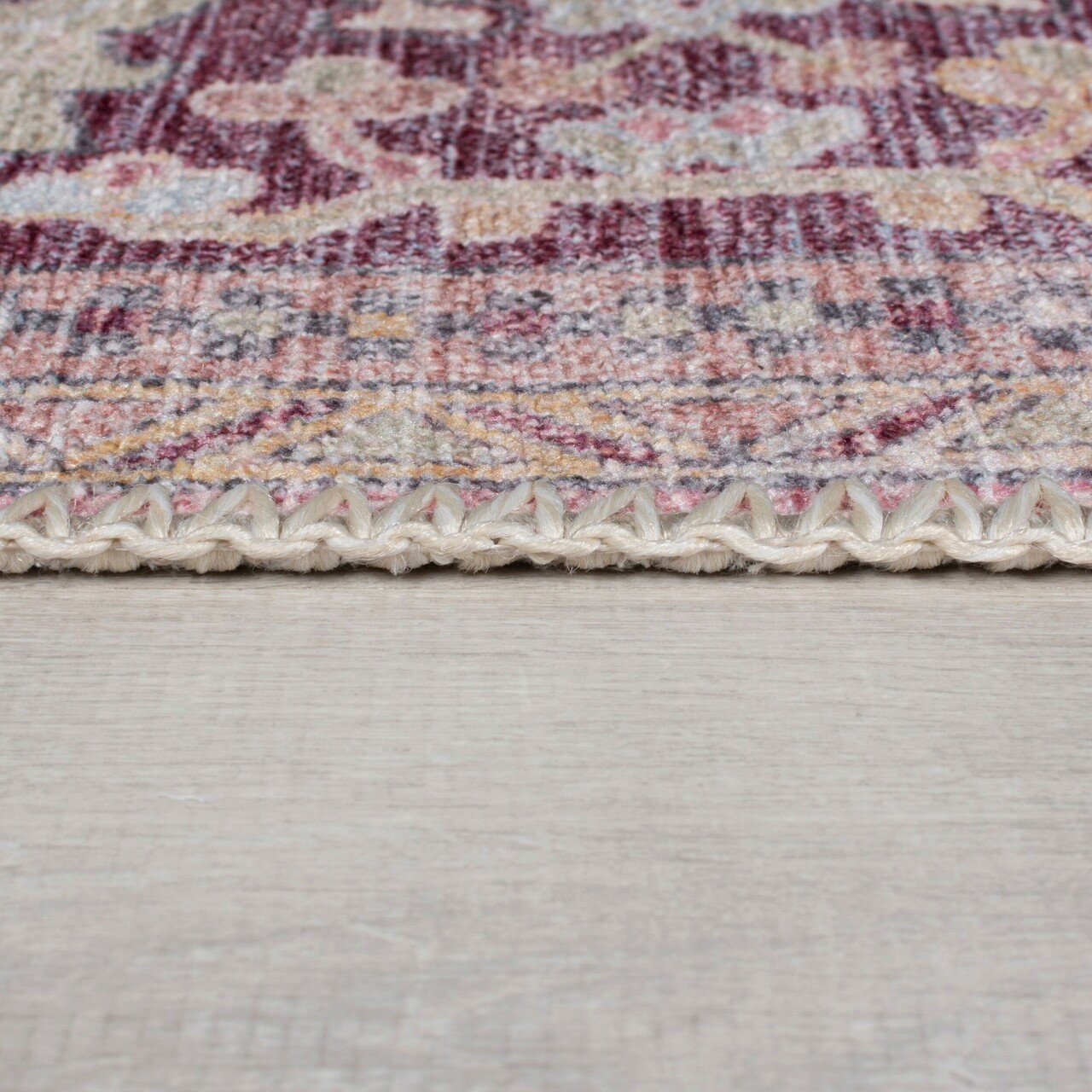 Covor Windsor Traditional Pink, Flair Rugs, 60x230 cm, fibre reciclate/poliester chenille, roz pudra