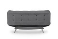 Canapea extensibila Misa Sofabed, Futon, 3 locuri, 198x128 cm, metal, gri