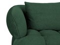 Canapea 3 locuri, Reese-192, Micadoni Home, 256x100x84 cm, catifea structurata, verde