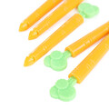 Set 5 clame pentru pungi Carrot, Homla, 10x1.5x1 cm, plastic, galben/verde