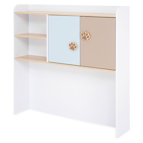 Dulap suprapozabil cu 2 usi, 2 nise birou, Teddy, L.120 l.25 H.119, mdf, multicolor