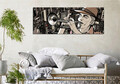 Tablou decorativ, PC046, Canvas, 30 x 80 cm, Multicolor