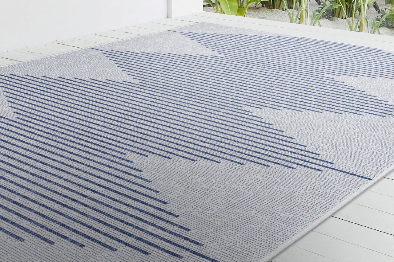 Covor, 22835A Fresco, 120x180 cm, Fibre naturale, Albastru navy - 2 | YEO