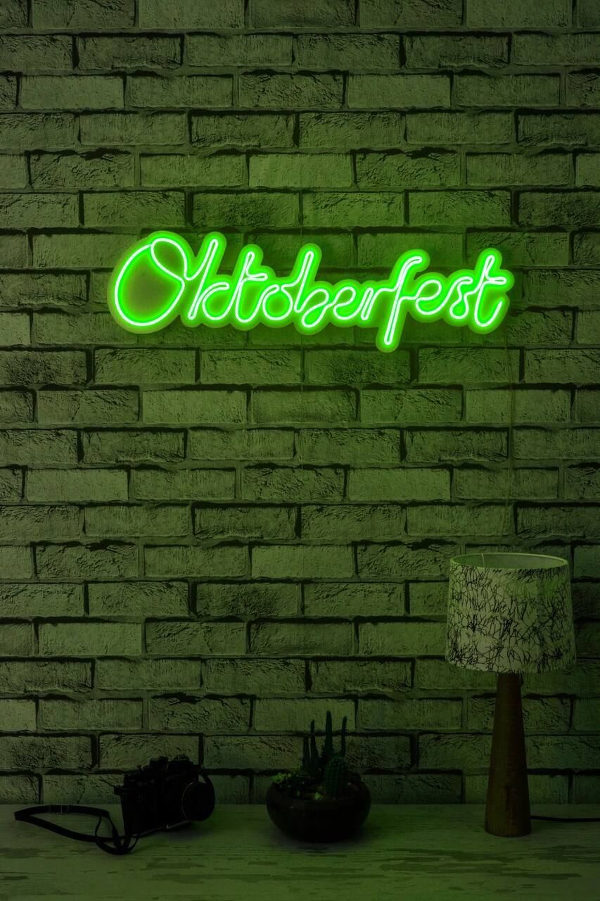 Decoratiune luminoasa LED, Oktoberfest, Benzi flexibile de neon, DC 12 V, Verde - 1 | YEO