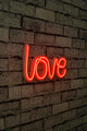 Decoratiune luminoasa LED, Love, Benzi flexibile de neon, DC 12 V, Rosu