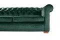 Canapea extensibila Oxford Chesterfield, 88x216x75 cm, 3 locuri, Green