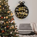 Decoratiune de luminoasa XMASBLACK-007, Tanelorn, 51x56 cm, metal, negru