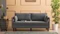 Canapea Comfort Sofa, Balcab Home, 2 locuri, 175x80x80 cm, gri