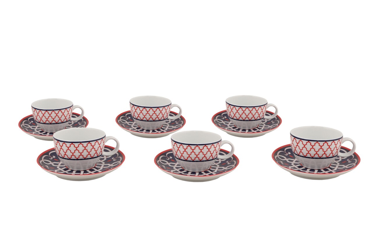 Set de cafea Kutahya Porselen, ZG12KT42011004, 12 piese, portelan - 1 | YEO