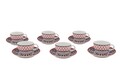 Set de cafea Kutahya Porselen, ZG12KT42011004, 12 piese, portelan