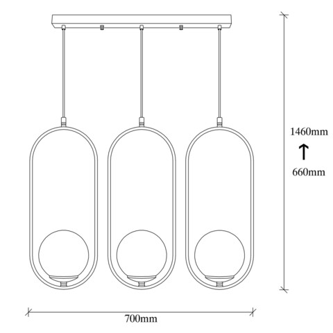 Candelabru, Nitid, Mudoni - MR - 936, E27, 100 W, metal