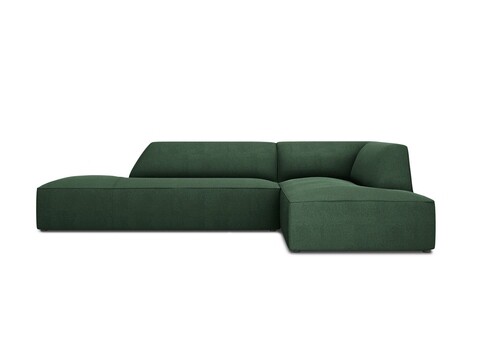 Coltar dreapta 4 locuri, Ruby, Micadoni Home, BL, fara cotiera, 273x180x69 cm, poliester, verde