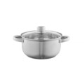 Set de gatit 8 piese Sally, Domotti, 16/18/20/22 cm,  inox, argintiu