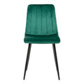 Scaun Golick, Homla, 57x44x88 cm, metal/catifea, verde