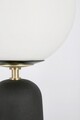 Lampa de masa Delphine, Bizzotto, D20x51 cm, 1 x E27, 15W, metal/sticla, negru