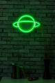 Decoratiune luminoasa LED, Saturn, Benzi flexibile de neon, DC 12 V, Verde