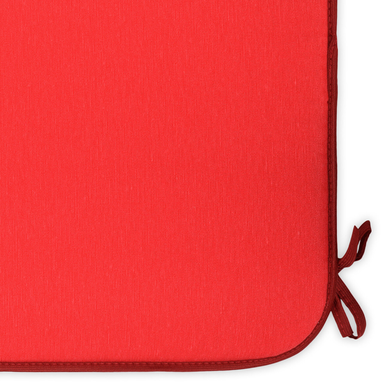 Perna patrata scaun Basic Red, 40x40x2 cm, poliuretan/poliester, rosu - 2 | YEO