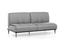 Canapea extensibila Anton Sofabed, Futon, 3 locuri, 190x130 cm, metal, gri