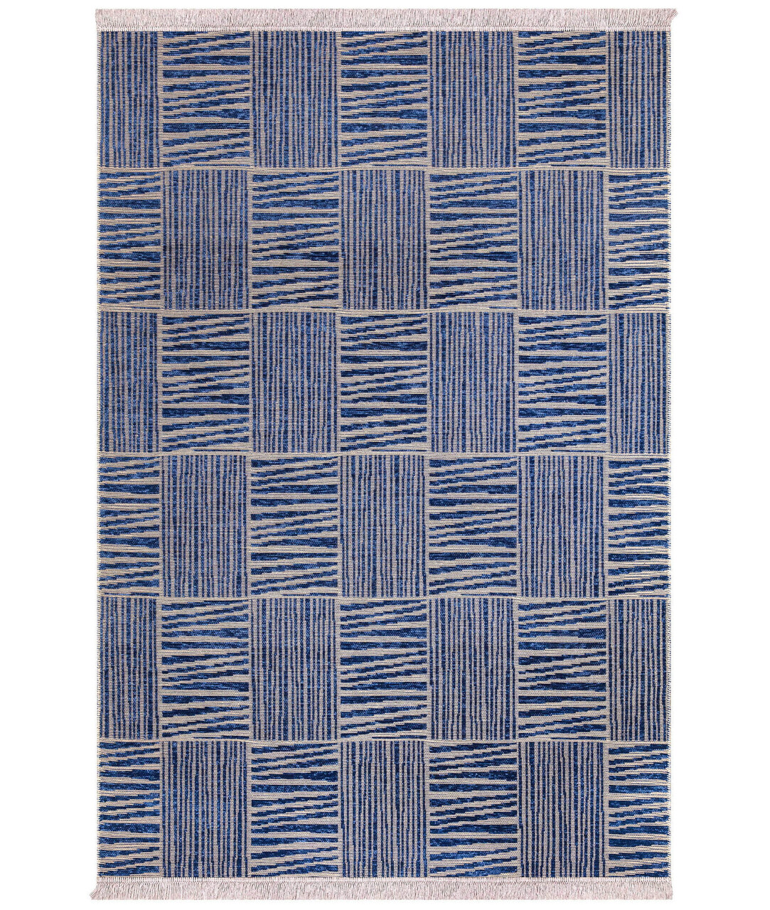 Covor, 23043A , 120x180 cm, 100% PENTRU IUTĂ/CHEN, Albastru navy - 1 | YEO