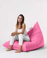 Fotoliu puf, Bean Bag Ferndale, Pyramid Bed, 145 cm, poliester impermeabil, roz