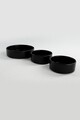 Set 3 boluri ST038003F956, Keramika, ceramica, negru